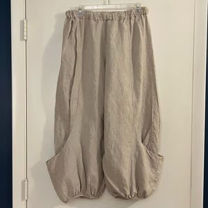 Tan Linen Pants